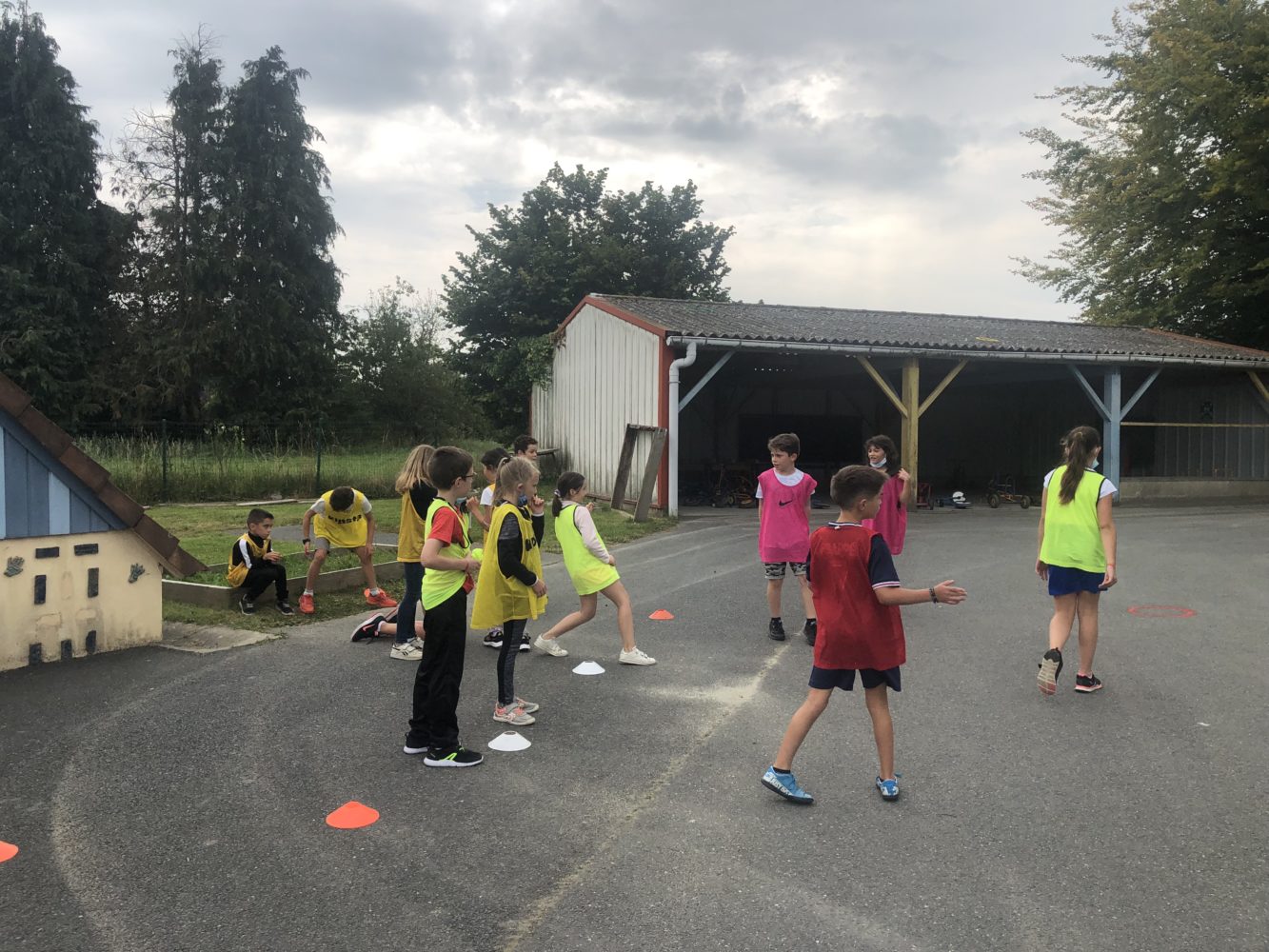 Première séance de sport.