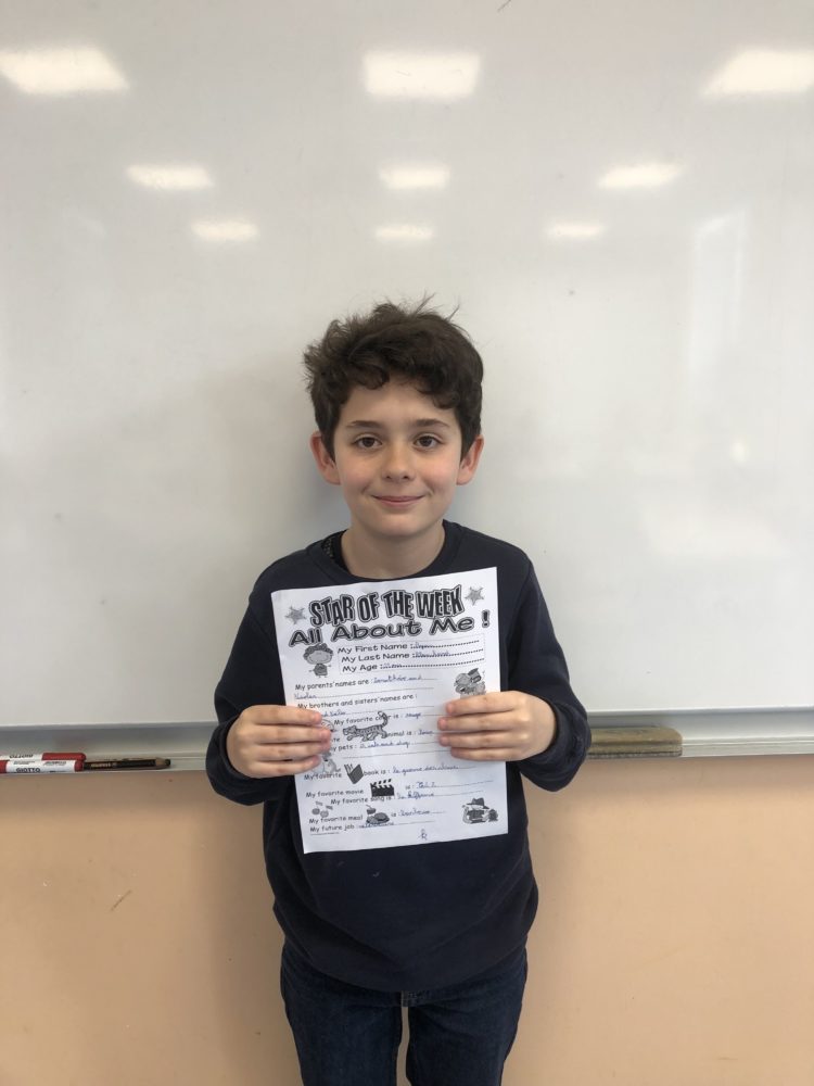 “Star of the week”.