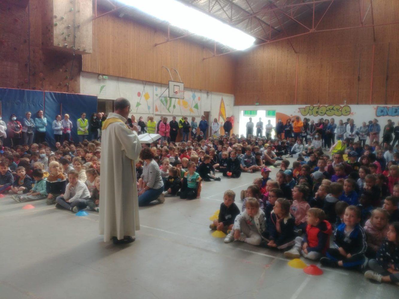 Matinée sportive avec les écoles du secteur.